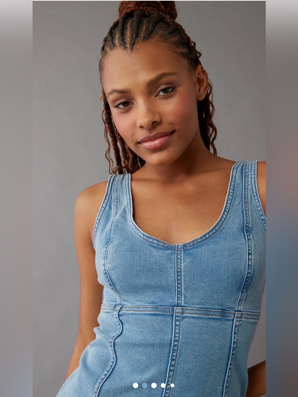 American Eagle Outfitters Light Blue Denim Maxi Dress - Picture 11 of 15